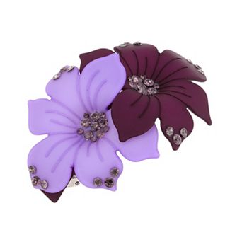 Elegant Double Flower Hair Clips for Home 1 pc