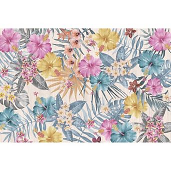 ANIXOL Modern Floral Accent Rug
