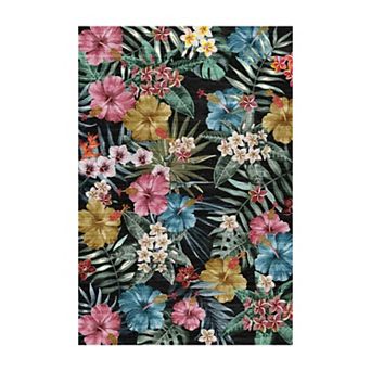 ANIXOL Modern Floral Accent Rug