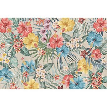 ANIXOL Modern Floral Accent Rug