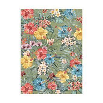 ANIXOL Modern Floral Accent Rug