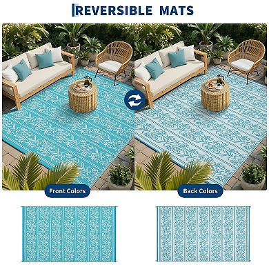 ANIXOL Reversible Waterproof Outdoor Rug