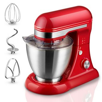 4.8-qt Stand Mixer 12 Speeds Tilt Head Electric Mixer with Dough Hook Whisk Beater