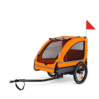 88LB Capacity Pet Bike Trailer for Small and Medium Dogs Foldable, Non-Slip