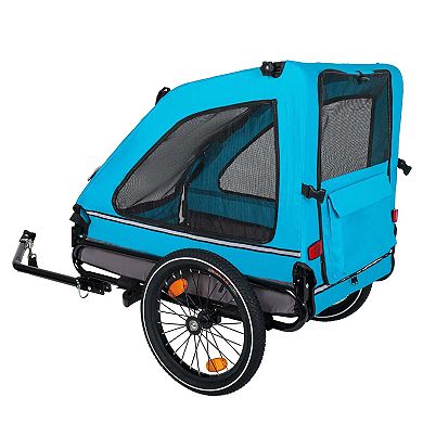 88LB Capacity Pet Bike Trailer for Small and Medium Dogs Foldable, Non-Slip