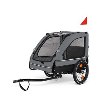 88LB Capacity Pet Bike Trailer for Small and Medium Dogs Foldable, Non-Slip