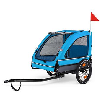 88LB Capacity Pet Bike Trailer for Small and Medium Dogs Foldable, Non-Slip