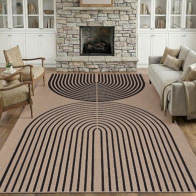 Contemporary Area Rug Machine Washable Exquisite Vacuum Clean Carpet for Dining Room Bedroom