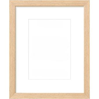 8x10 Picture Frame, Solid Wooden Picture Frames, Display 5x7 with Mat or 8 x 10 Without Mat