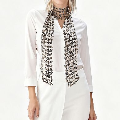Sequined Cut-Out Scarf 1 Pc