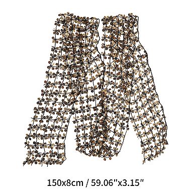 Sequined Cut-Out Scarf 1 Pc