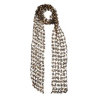 Sequined Cut-Out Scarf 1 pc