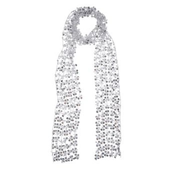 Sequined Cut-Out Scarf 1 pc