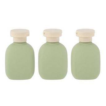 Refillable Flip Cap Travel Container Set 3.4oz 3 pc