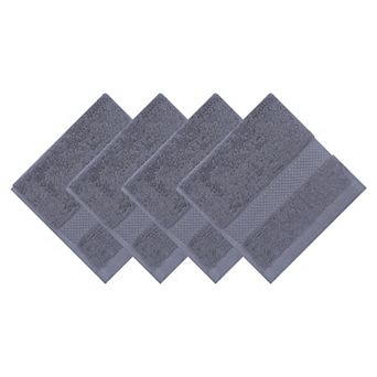 Solid Cotton Washcloths, 13" x 13" Soft Absorbent Reusable Face Cloth for Bathroom 13" x 13"