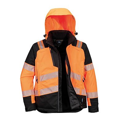 Portwest Womens/Ladies PW3 Hi-Vis Winter Jacket