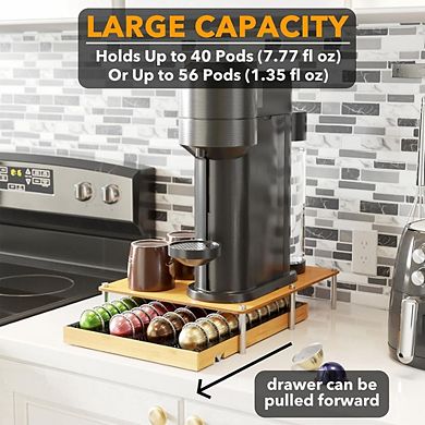 Great Ambitions Pod Holder Drawer, Holds 40 Large or 56 Small Capsules