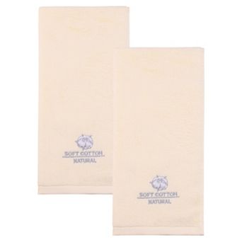 Ultra Soft Cotton Hand Towel with Cute Embroidery, 13" x 29" Absorbent Towel for Bathroom