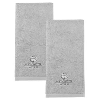 Ultra Soft Cotton Hand Towel with Cute Embroidery, 13" x 29" Absorbent Towel for Bathroom