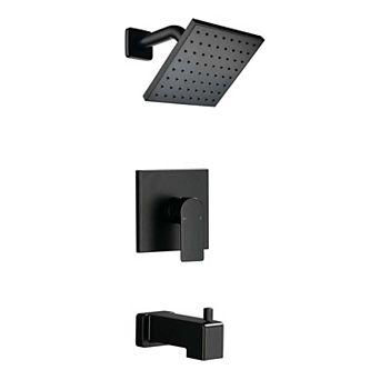 3 Handles 1-Spray Tub and Shower Faucet 2.5 GPM 6 in Shower Head with Tub Spout, Valve Included
