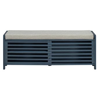 Storage Shoe Bench with Retro Charm for Entryway