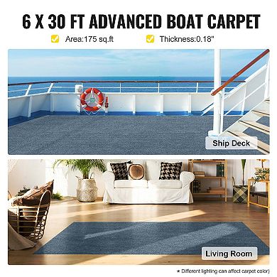 Durable Marine Carpet Roll with Non-Slip Surface