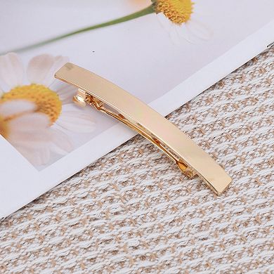 Grace Polished Square Hair Barrettes 1 Pc