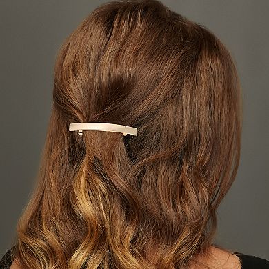 Grace Polished Square Hair Barrettes 1 Pc