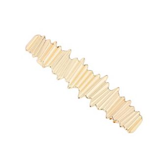 Fashion Irregular Hair Clips for Home Gold Tone 1 pc