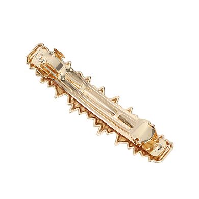 Fashion Irregular Hair Clips for Home Gold Tone 1 Pc