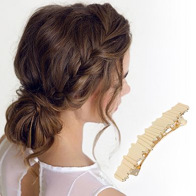 Fashion Irregular Hair Clips for Home Gold Tone 1 Pc