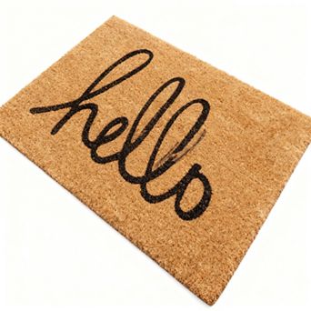 Coconut Fiber Doormat 17x30 Indoor and Outdoor Letter Welcome Style