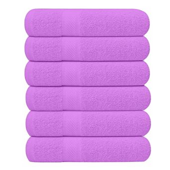 6 Pack Bath Towels Cotton Larger Weight Quicker To Dry Super Soft And Absorbent For Bathroom