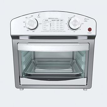 12.5-qt Convection Toaster Oven 1500W Stainless Steel with Preset Cooking Functions Silver