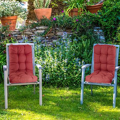 2PCS Waterproof Rocking Chair Cushion Set with Ties