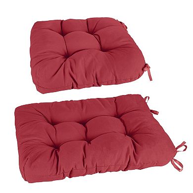 2PCS Waterproof Rocking Chair Cushion Set with Ties