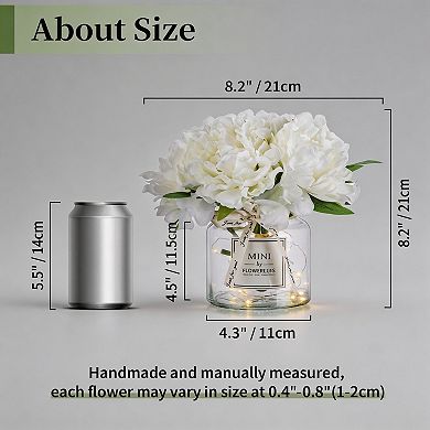 Kaelin Home Fake Flowers in Vase for Table