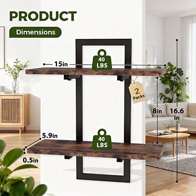 Kaelin Home Floating Shelves for Wall Planters