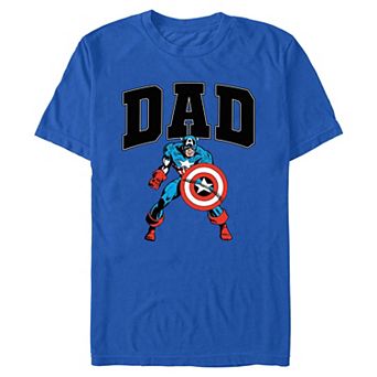 Men's Marvel Father's Day Captain America Graphic Tee