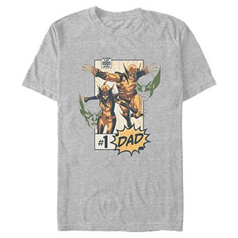 Men's Marvel Father's Day Wolverine #1 Dad Graphic Tee