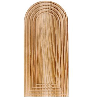 Wooden Vases Set of 2 with Pampas Grass Eucalyptus for Boho Decor