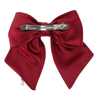 Satin Bow Hair Barrettes 1 Pc