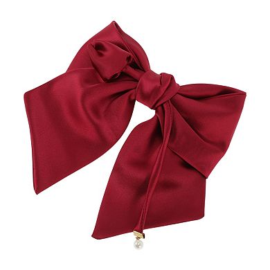 Satin Bow Hair Barrettes 1 Pc