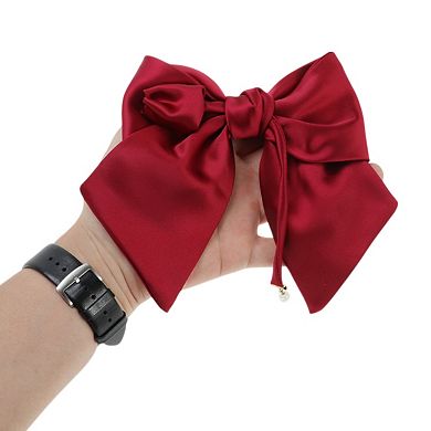 Satin Bow Hair Barrettes 1 Pc