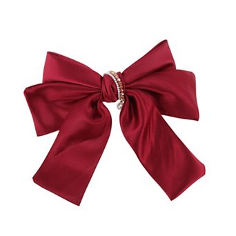 Satin Bow Hair Barrettes 1 pc