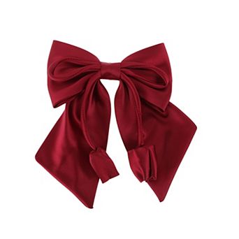 Satin Bow Hair Barrettes 1 pc