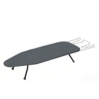 Great Ambitions Tabletop Ironing Board, 31.5" Foldable with Metal Mesh Panel & Heat Resistant Pad