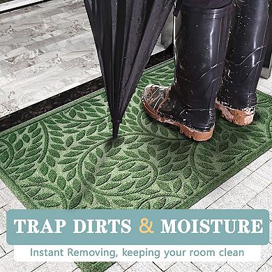 Front Door Mat, Made of Durable Rubber, Non-Slip and Water-Absorbent
