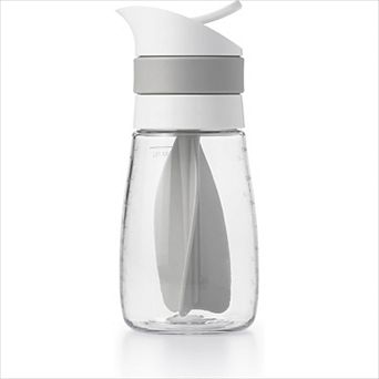 Twist & Pour Salad Dressing Mixer, Gray Easy-Mix Bottle for Vinaigrettes