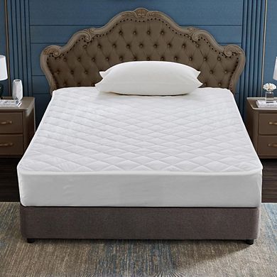 Great Ambitions Queen Quilted Mattress Pad, 60x80" Breathable, Washable Topper & Protector,White